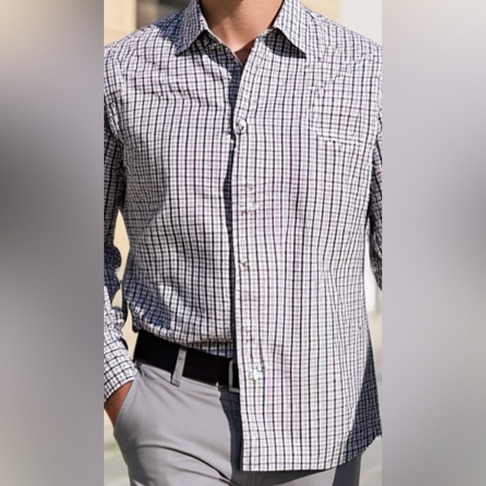 J.Crew Flex Washed Slim Untucked Plaid Button Down Shirt Men’s XL